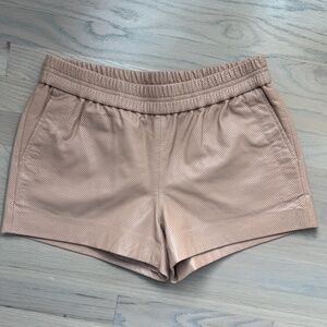 J.Crew Perforated Leather Shorts